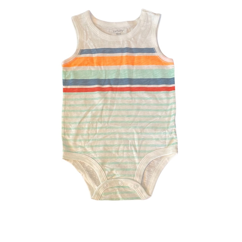 3/$25 Carter’s Striped Sleeveless Onesie NWOT